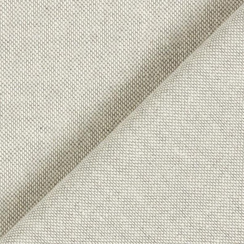 Tissu déco chambray semi-panama recyclé – argent/nature,  image number 3