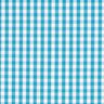 Popeline coton petit Vichy – turquoise/blanc,  thumbnail number 1