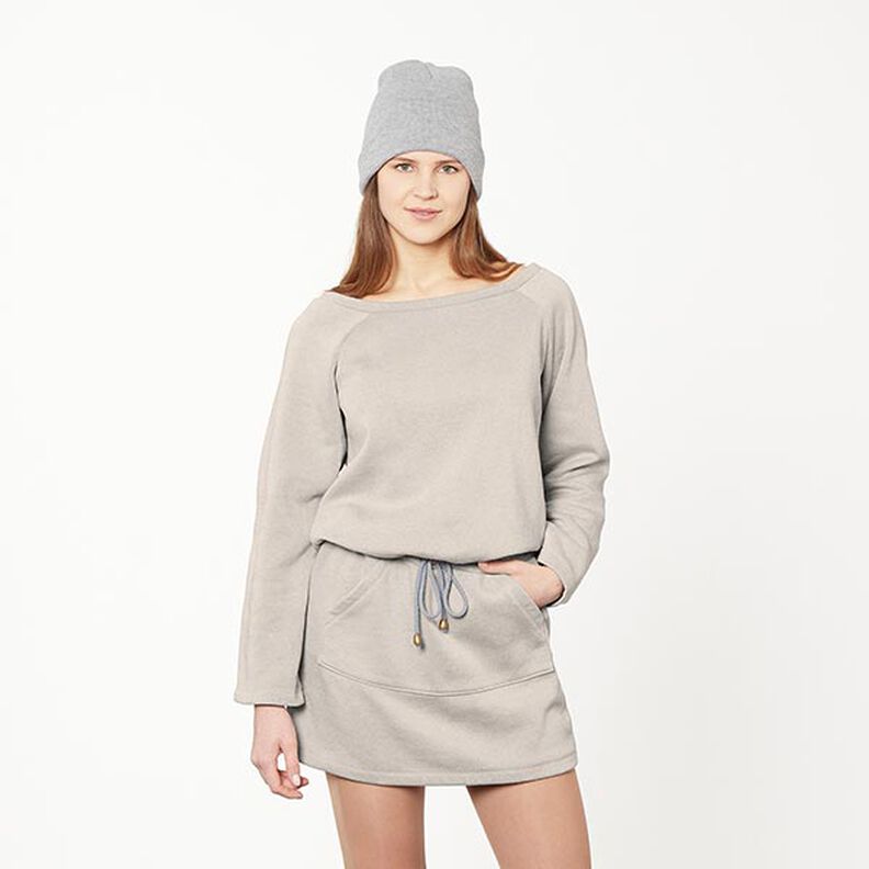 Sweatshirt gratté – beige clair,  image number 7