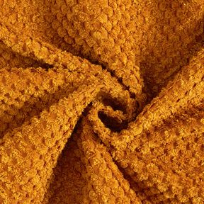 Tissu de revêtement motif texturé doux – jaune curry, 