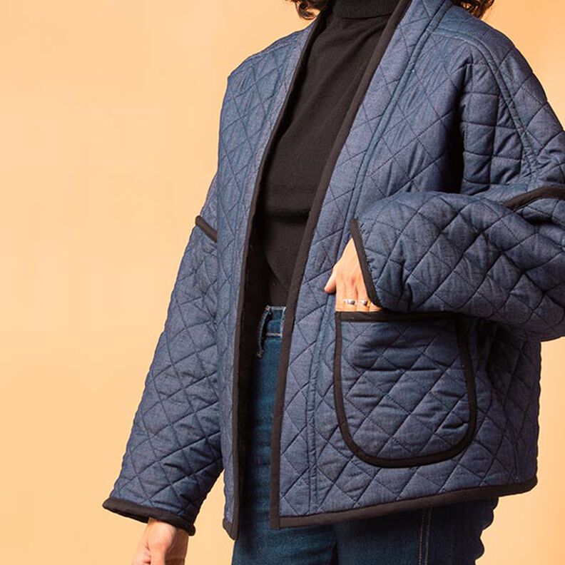 Tissu matelassé Jeans-Teddy | by Poppy – bleu jean,  image number 7