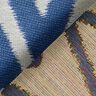 Tissus pour l’extérieur Jacquard Motif ikat – bleu,  thumbnail number 4