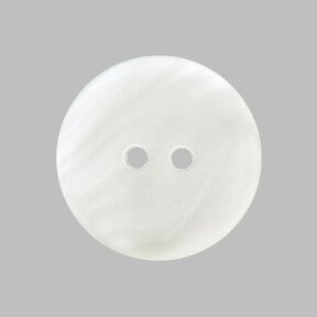 Bouton plastic Nacre basique - blanc, 