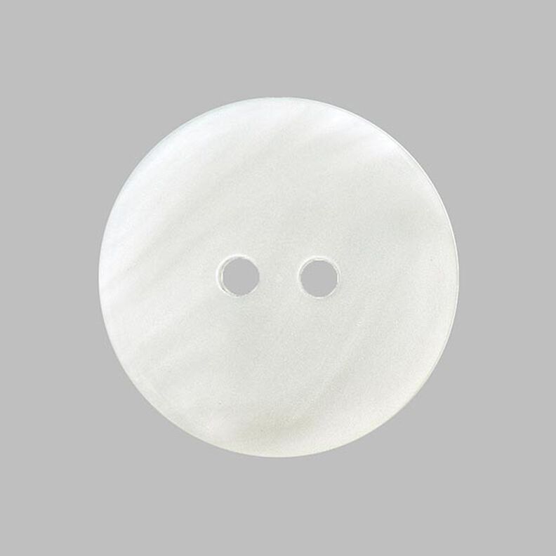 Bouton plastic Nacre basique - blanc, image number 1