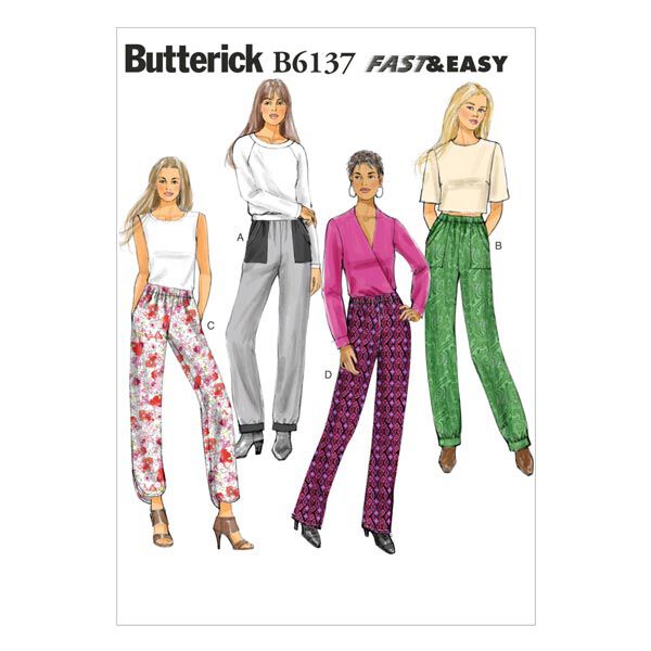 Pantalon, Butterick 6137|32 - 40,  image number 1