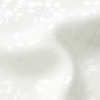 Doublure en satin Fleurs – blanc, 
