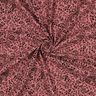 Tissu double gaze de coton Fleurs bicolores  | Poppy Fabrics – vieux rose foncé/noir,  thumbnail number 3