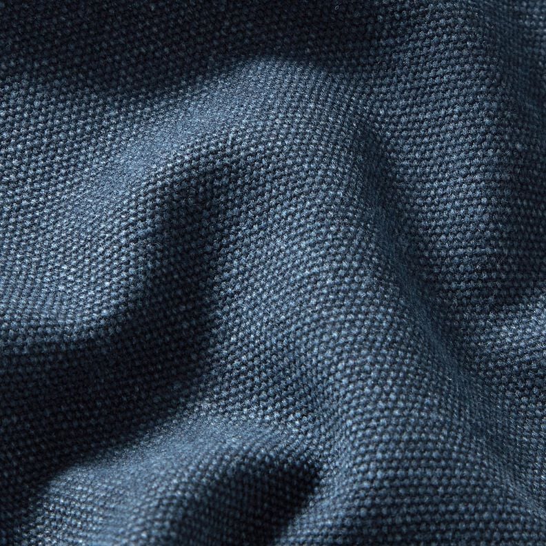 Tissu de décoration Canvas ciré – bleu marine,  image number 2