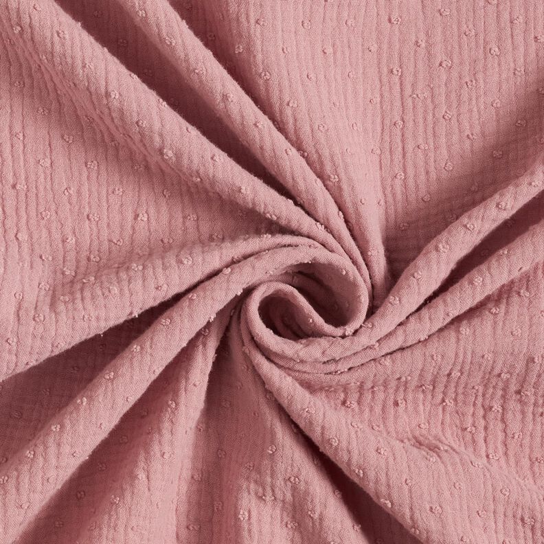 Tissu double gaze de coton dobby – mauve,  image number 3