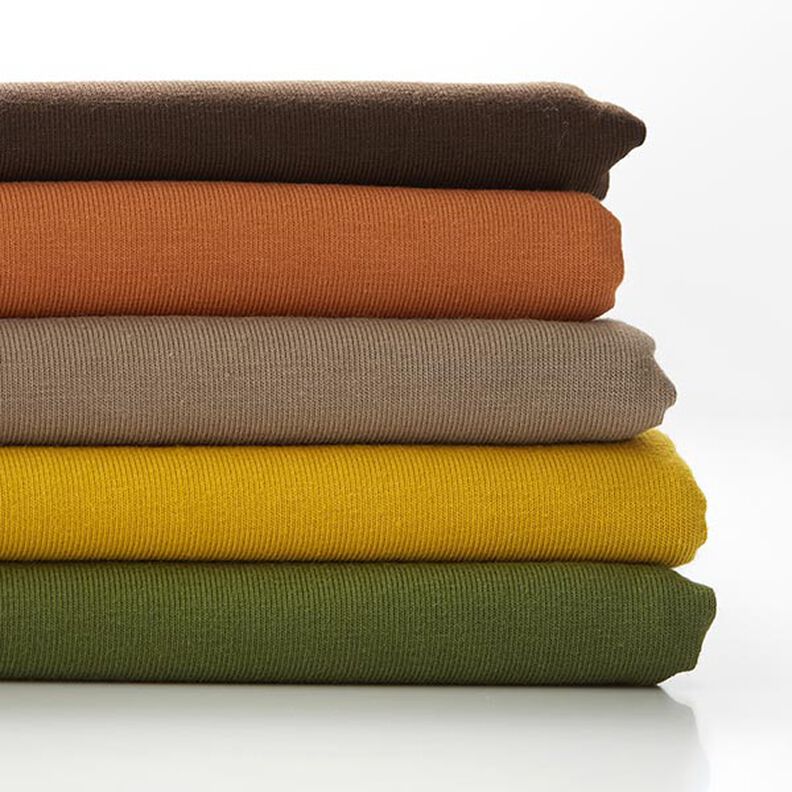 Jersey coton Medium uni – terre cuite,  image number 4