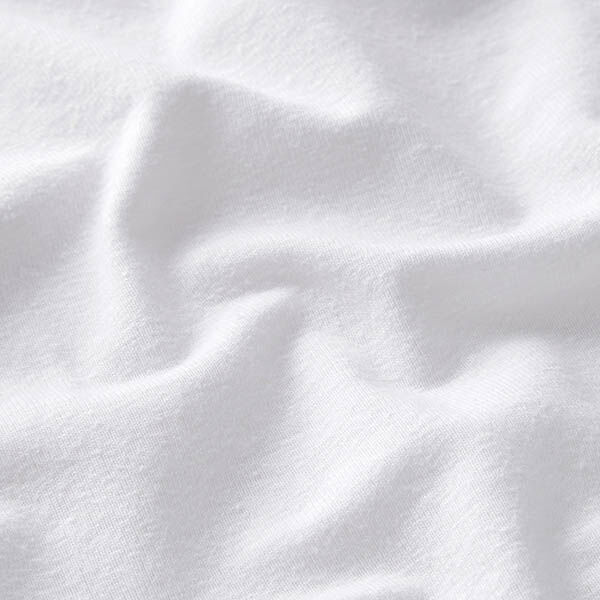 Jersey mélange coton lin uni – blanc,  image number 2