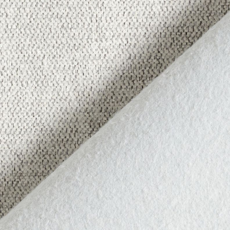 Tissu de revêtement Chenille Chiné – écru/argent,  image number 3