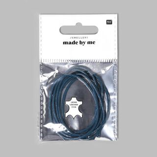 Cordon en cuir - bleu [1 m] | Rico Design, 