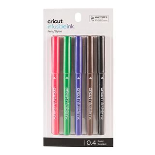 Cricut Crayons Infusible Ink Basique [0,4 mm|5 Pièces], 