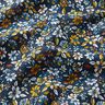 Tissu en coton Cretonne Petites fleurs – jaune soleil/bleu marine,  thumbnail number 2