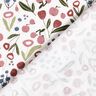 Jersey coton Prairie de fleurs avec pommes – écru,  thumbnail number 4