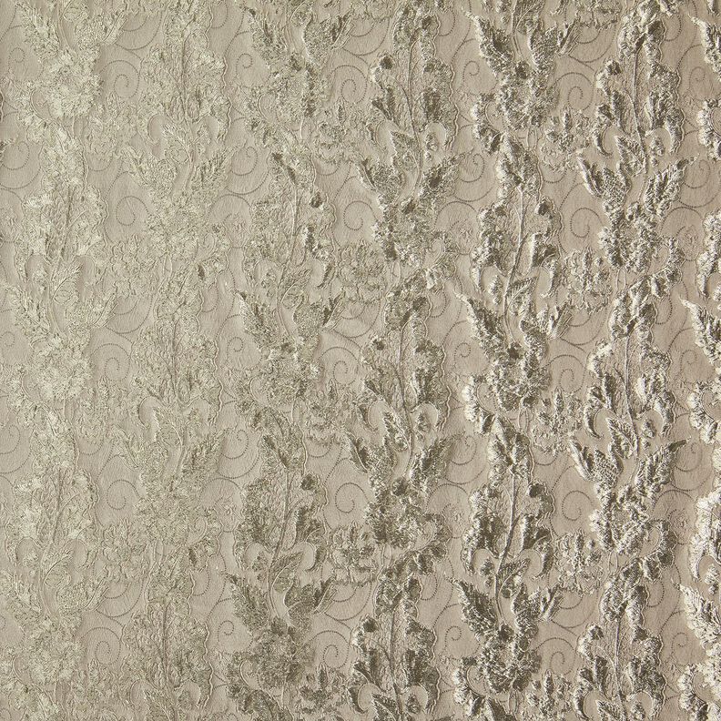 Jacquard d’habillement Brocart Fleurs – taupe,  image number 1