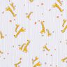 Tissu double gaze de coton Giraffen – blanc/jaune soleil,  thumbnail number 1