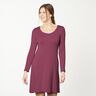 Jersey coton Medium uni – rouge bordeaux,  thumbnail number 6