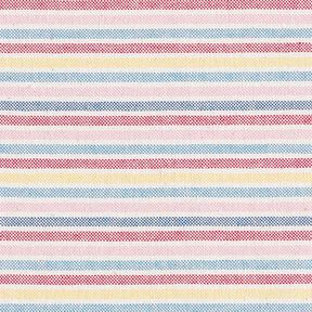 Tissu de décoration Semi-panama Rayures multicolores recyclé – pourpre, 