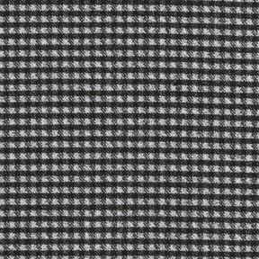Maille pour manteau stretch à petits carreaux – gris clair/noir, 