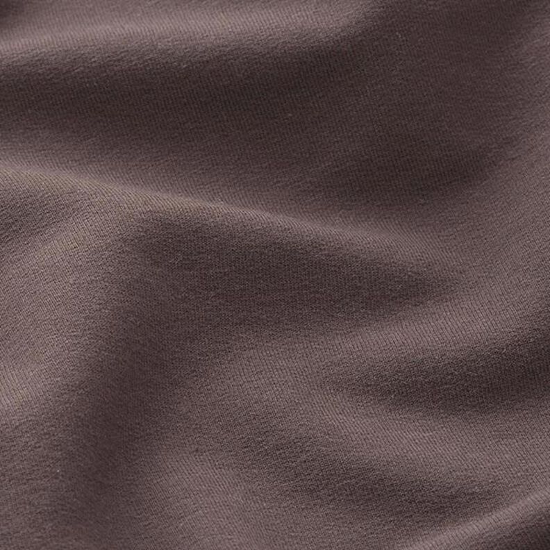 Molleton coton léger uni – marron foncé,  image number 4