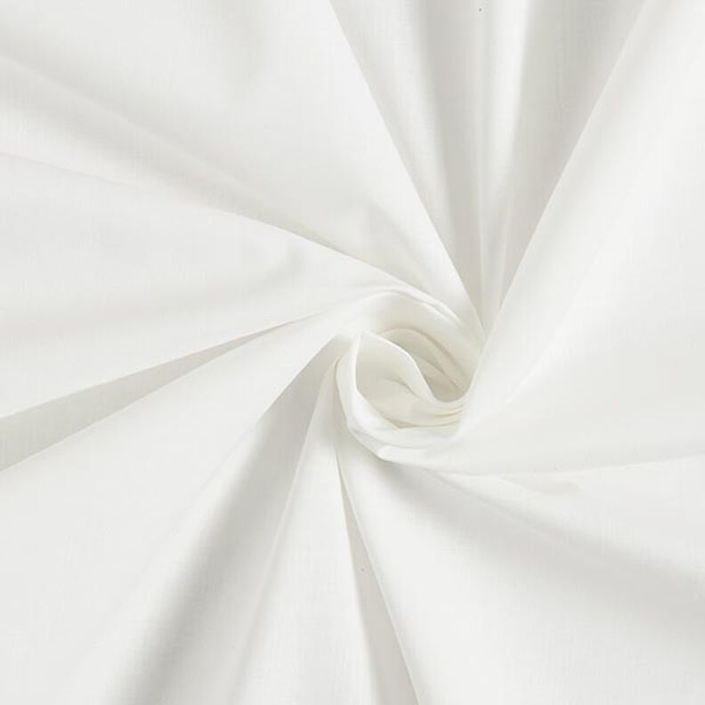 Tissu en coton Cretonne Uni – blanc,  image number 1