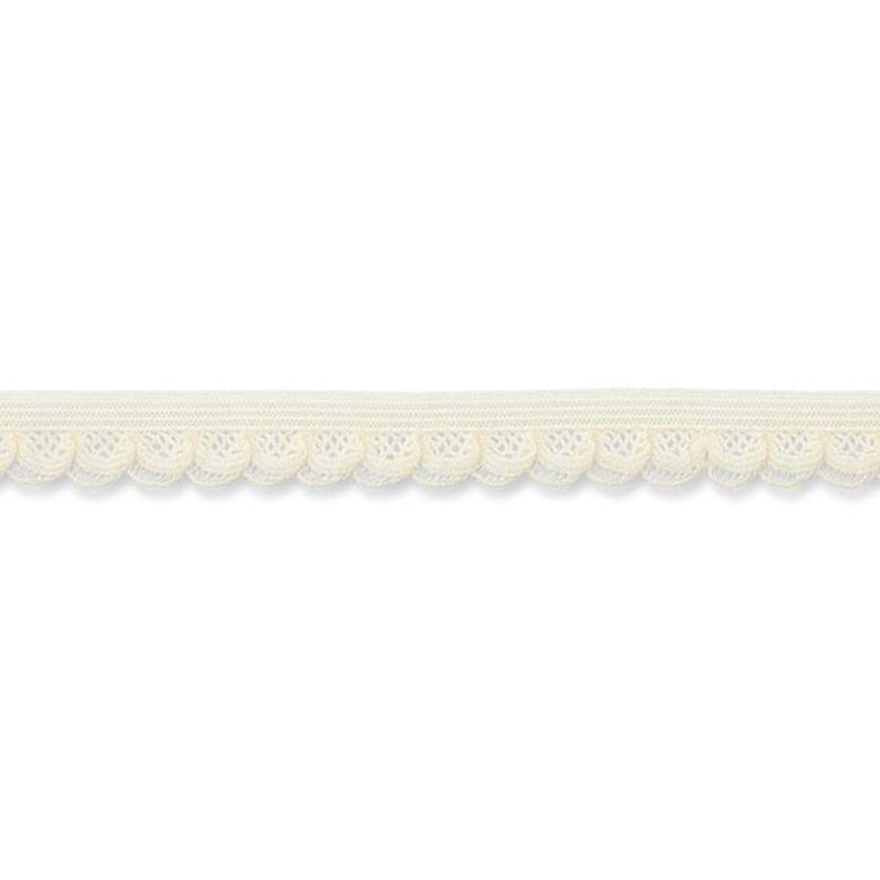 Dentelle ruchée élastique [15 mm] – écru,  image number 2