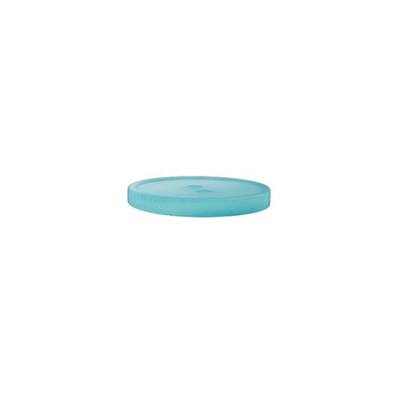 Bouton polyester 2 trous  – turquoise,  image number 2