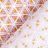Tissu en coton Cretonne Formes géométriques – blanc/jaune curry,  thumbnail number 4