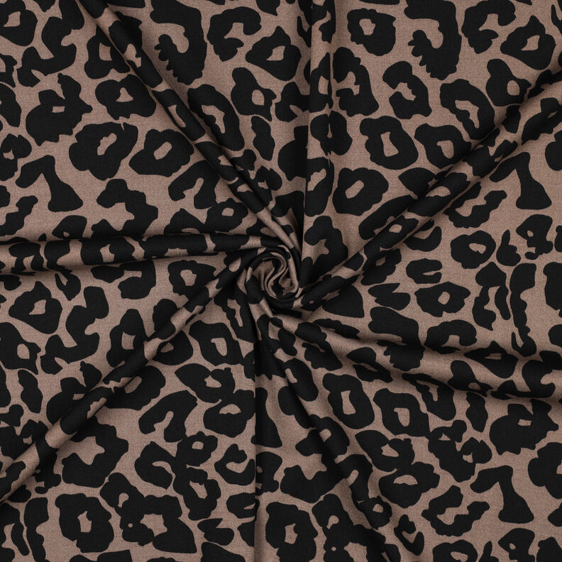 Viscose Stretch Léopard | Poppy Fabrics – marron,  image number 3