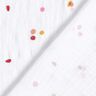 Tissu double gaze de coton Pois colorés – blanc,  thumbnail number 4