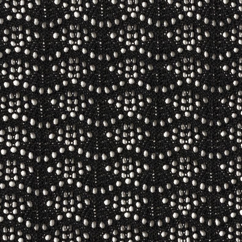 Tissu tricot&eacute; &agrave; motif de vagues &ndash; noir,  image number 1