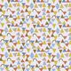 Tissu en coton Cretonne Petits triangles – blanc/marron clair,  thumbnail number 1