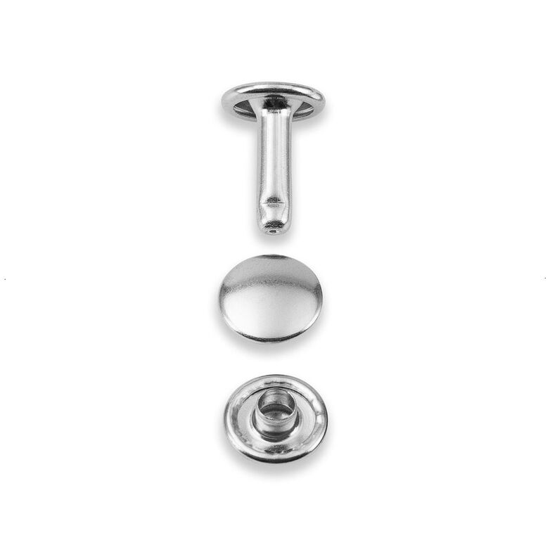 Rivets creux zone de serrage 6-9mm [12 unités | Ø 9 mm] | Prym – argent métallique,  image number 2