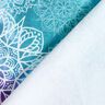 French Terry Sweat d’été Mandalas arc-en-ciel | Glitzerpüppi – pétrole légère/lavande,  thumbnail number 4