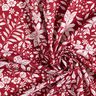 Tissu viscose Fleurs et branches – carmin/blanc,  thumbnail number 3