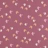 GOTS Popeline coton Petits oiseaux | by Poppy – raisin,  thumbnail number 1