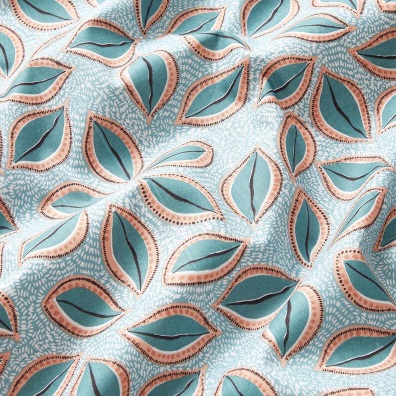 Tissu en coton Cretonne Feuilles artistiques – eucalyptus,  image number 2