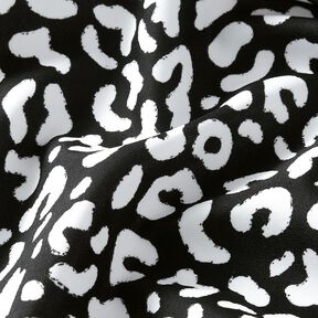 Tissus pour maillot de bain Taches léopard abstraites – bleu noir/blanc, 