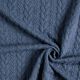 Jersey jacquard Cloqué Torsades – bleu jean,  thumbnail number 3