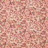 Tissu viscose Prairie fleurie – rouge/noir,  thumbnail number 1