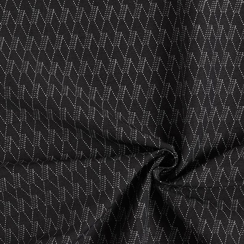 Jean stretch Losanges abstraits – noir,  image number 3