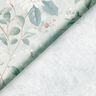 Tissu en coton Popeline rameaux de fleurs élégants – bleu argenté,  thumbnail number 4