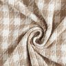 Tissu pour manteau en coton Carreaux – blanc/beige foncé,  thumbnail number 4
