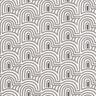 Tissu de décoration Semi-panama Courbes minimalistes – blanc/gris,  thumbnail number 1
