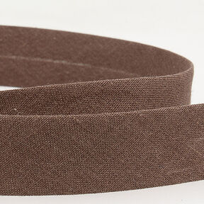 Biais Polycotton [20 mm] – marron foncé, 