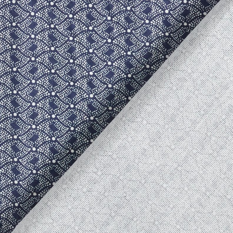 Tissu en coton Losanges abstraits – bleu marine,  image number 4
