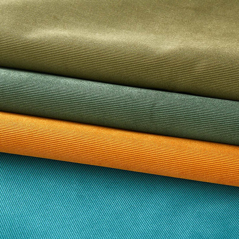 Tissu de revêtement Velours milleraies – olive clair, image number 4