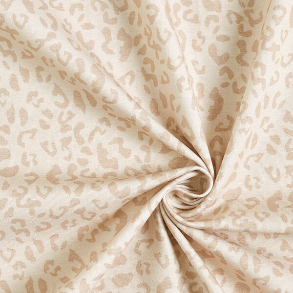 Jersey de coton Imprimé léopard – nature,  image number 3